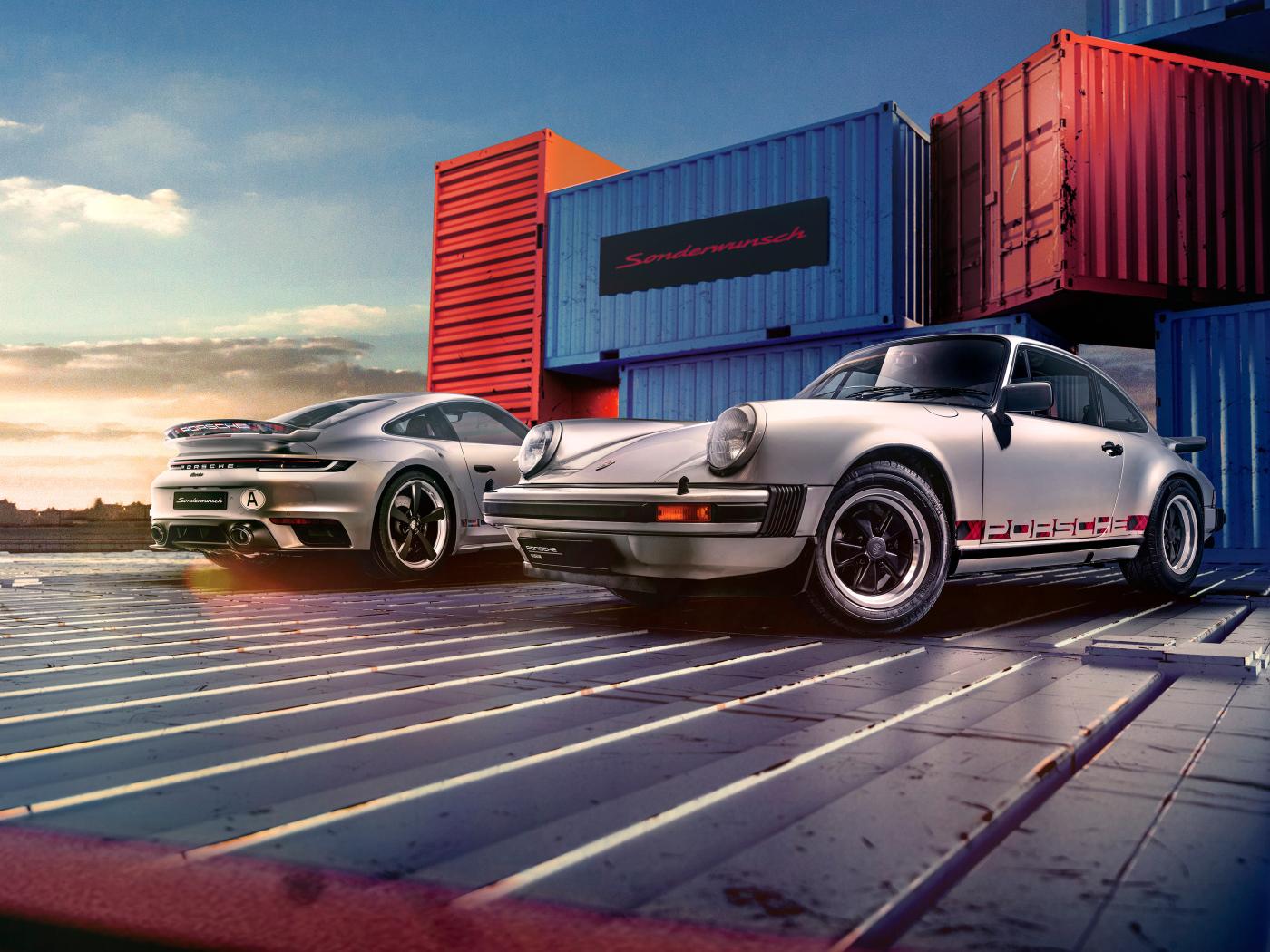 Ретро автомобиль Porsche 911, 1964 года