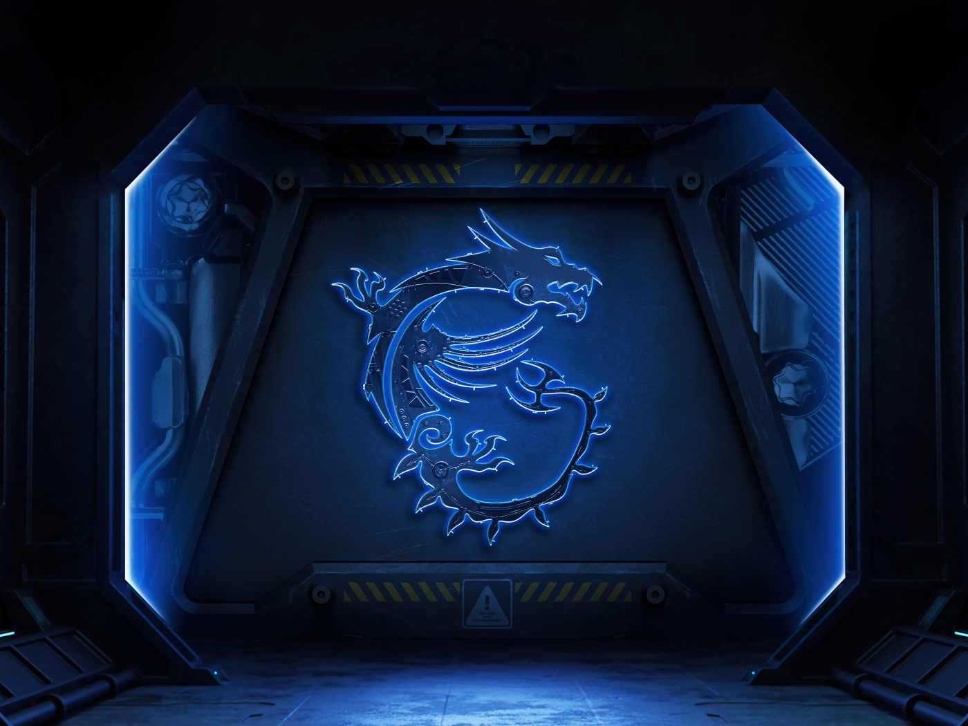 Значок msi на двери бункера