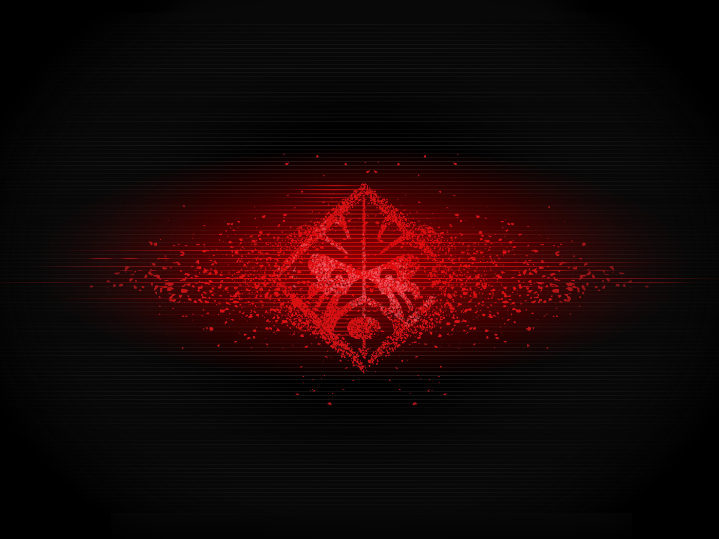 Красный логотип hp omen на черном фоне