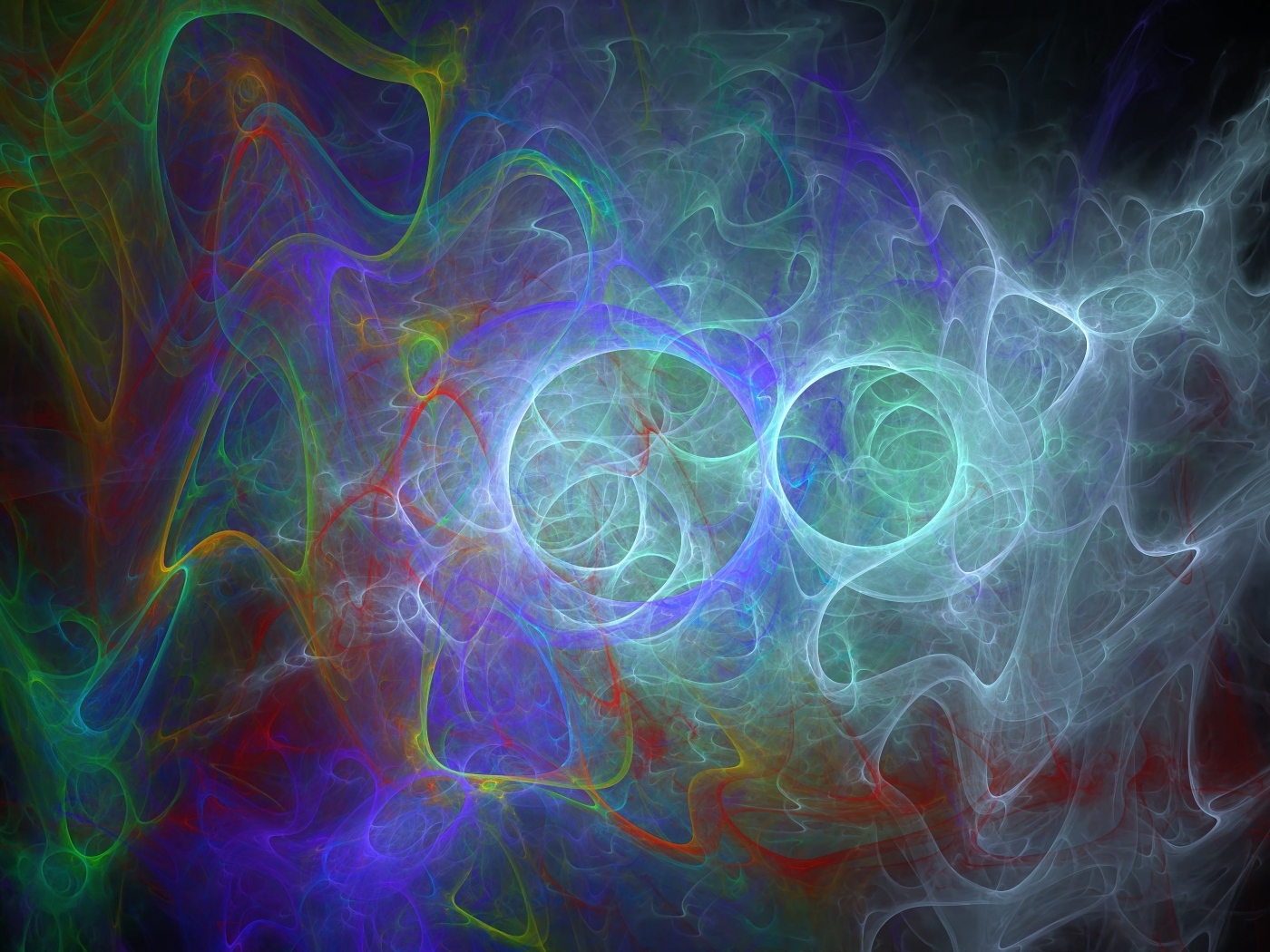 Размытый абстрактный узор с разноцветными линиями