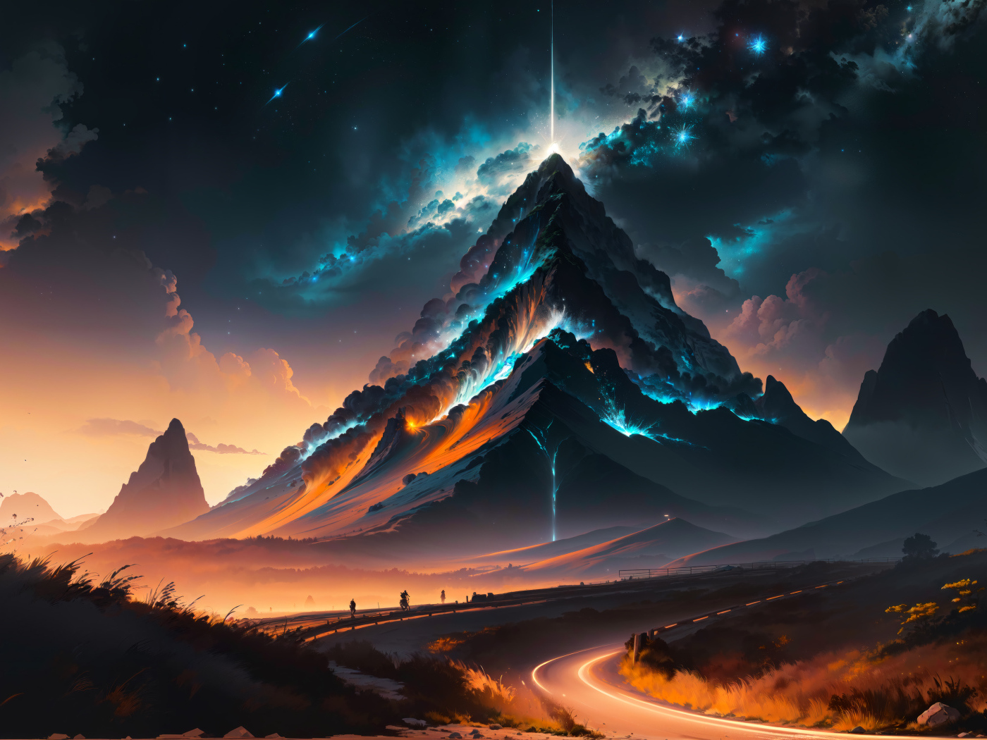 Грозовое небо над волшебной горой