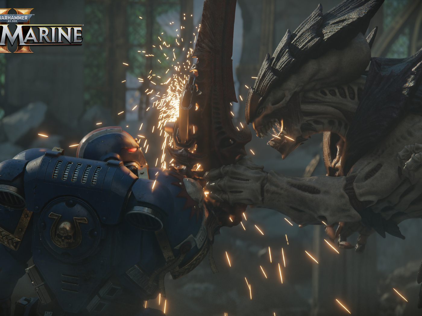 Битва в компьютерной игре Warhammer 40,000: Space Marine 2