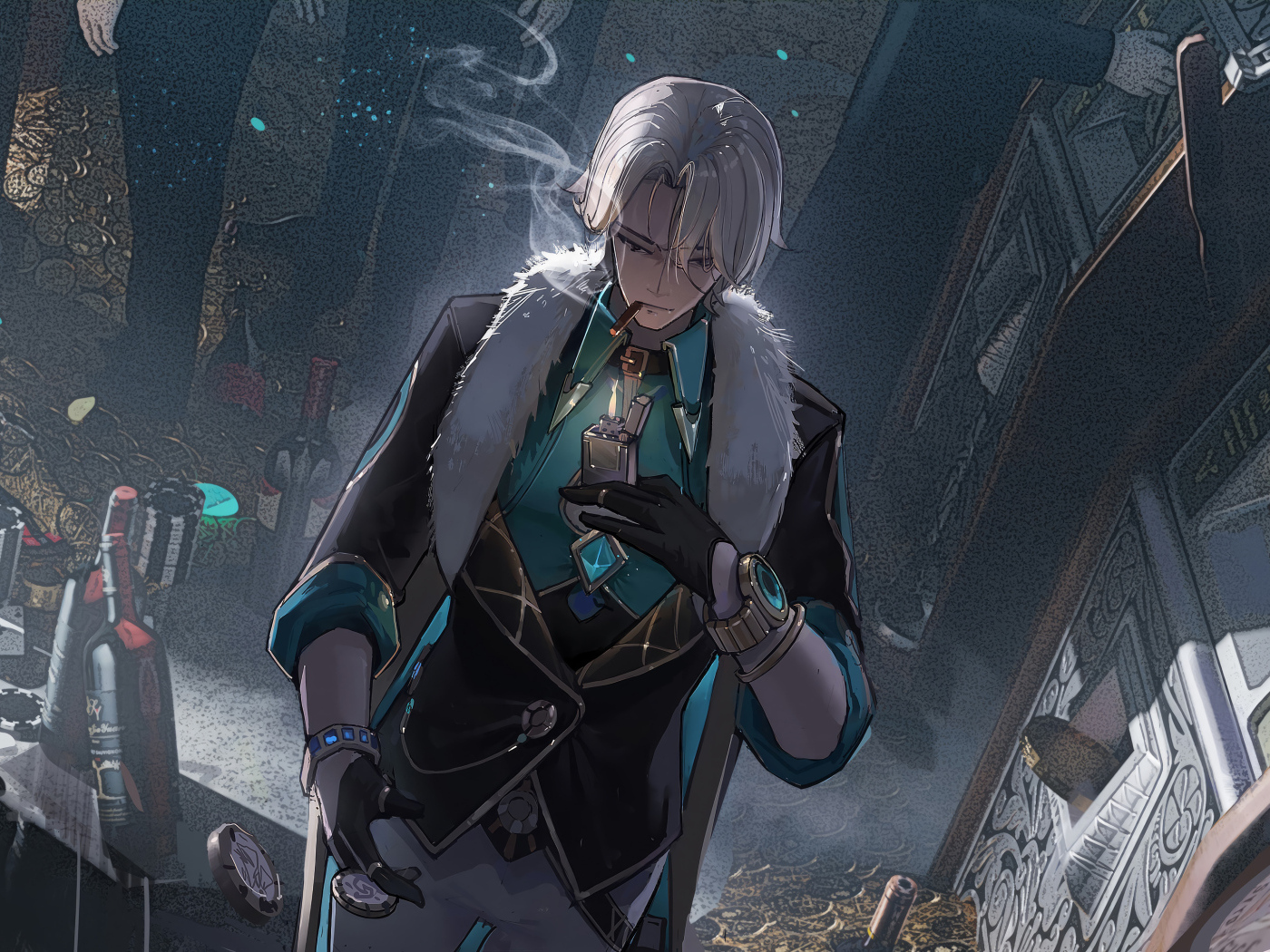 Персонаж компьютерной игры Aventurine - Honkai: Star Rail