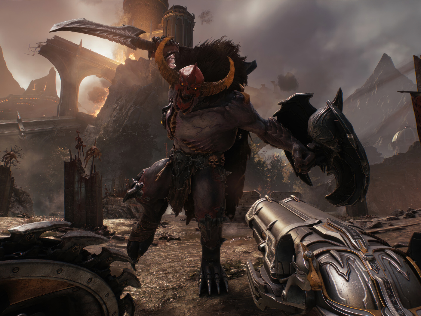 Демон из компьютерной игры Doom: The Dark Ages, 2024