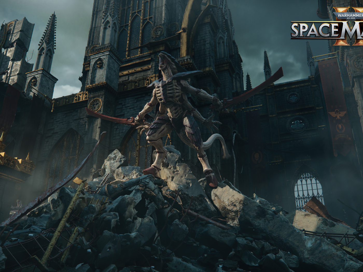Монстр из компьютерной игры Warhammer 40,000: Space Marine 2