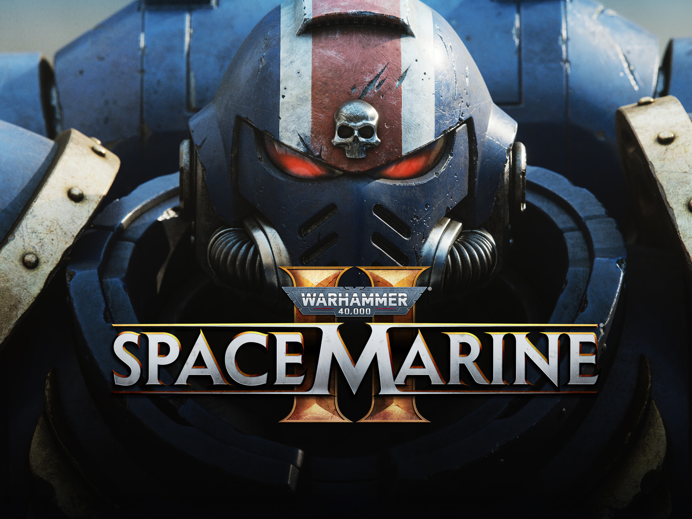 Постер с роботом новой компьютерной игры Warhammer 40,000: Space Marine 2