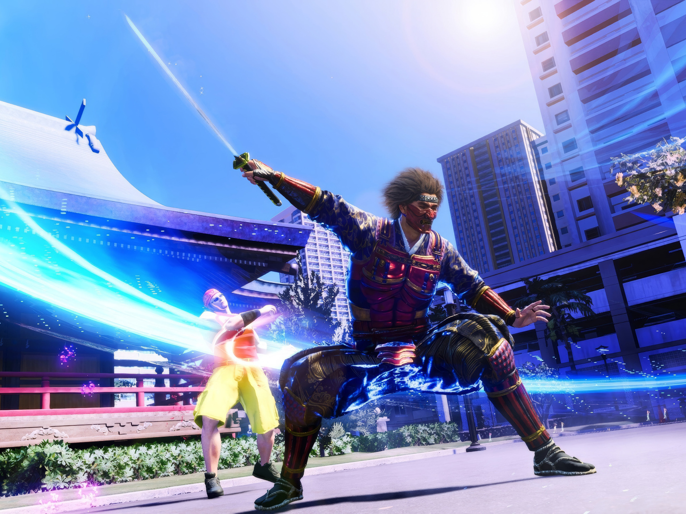 Воин с мечом из компьютерной игры Like a Dragon: Infinite Wealth