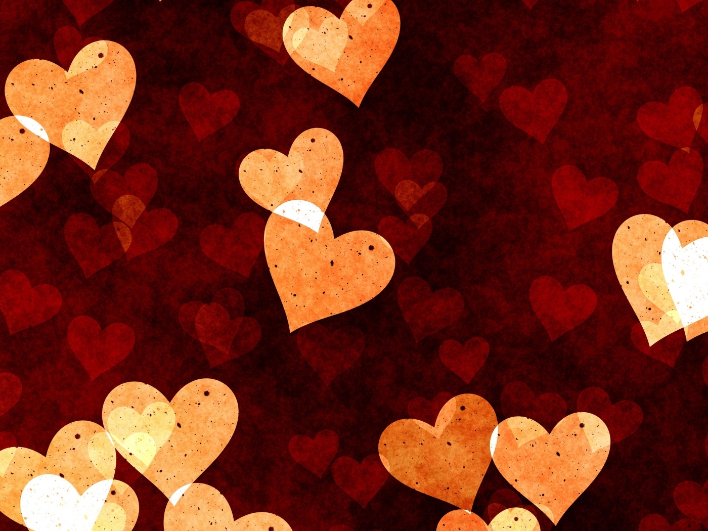 Много сердечек для фона 