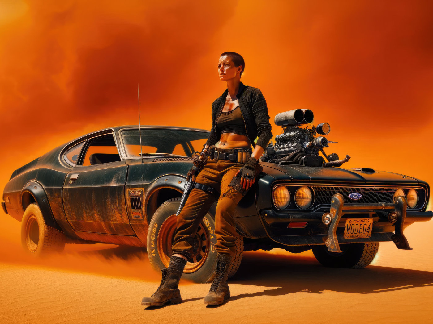 Девушка с машиной персонаж нового фильма Фуриоса: Хроники Безумного Макса, 2024
