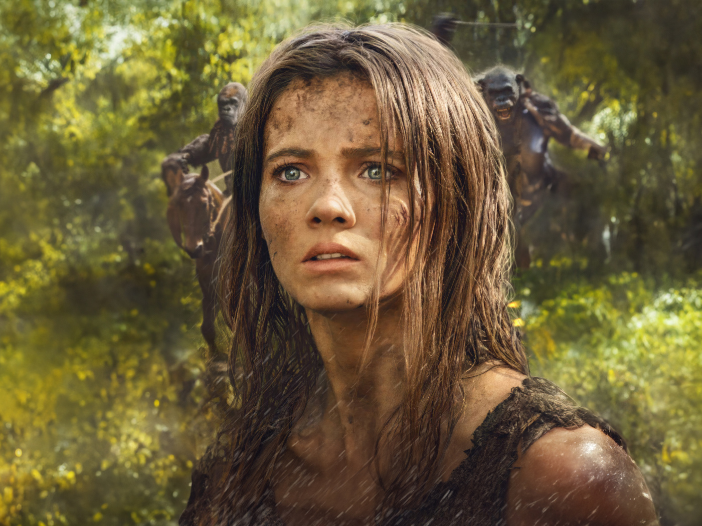 Актриса Фрейя Аллан в фильме Планета обезьян: Новое царство