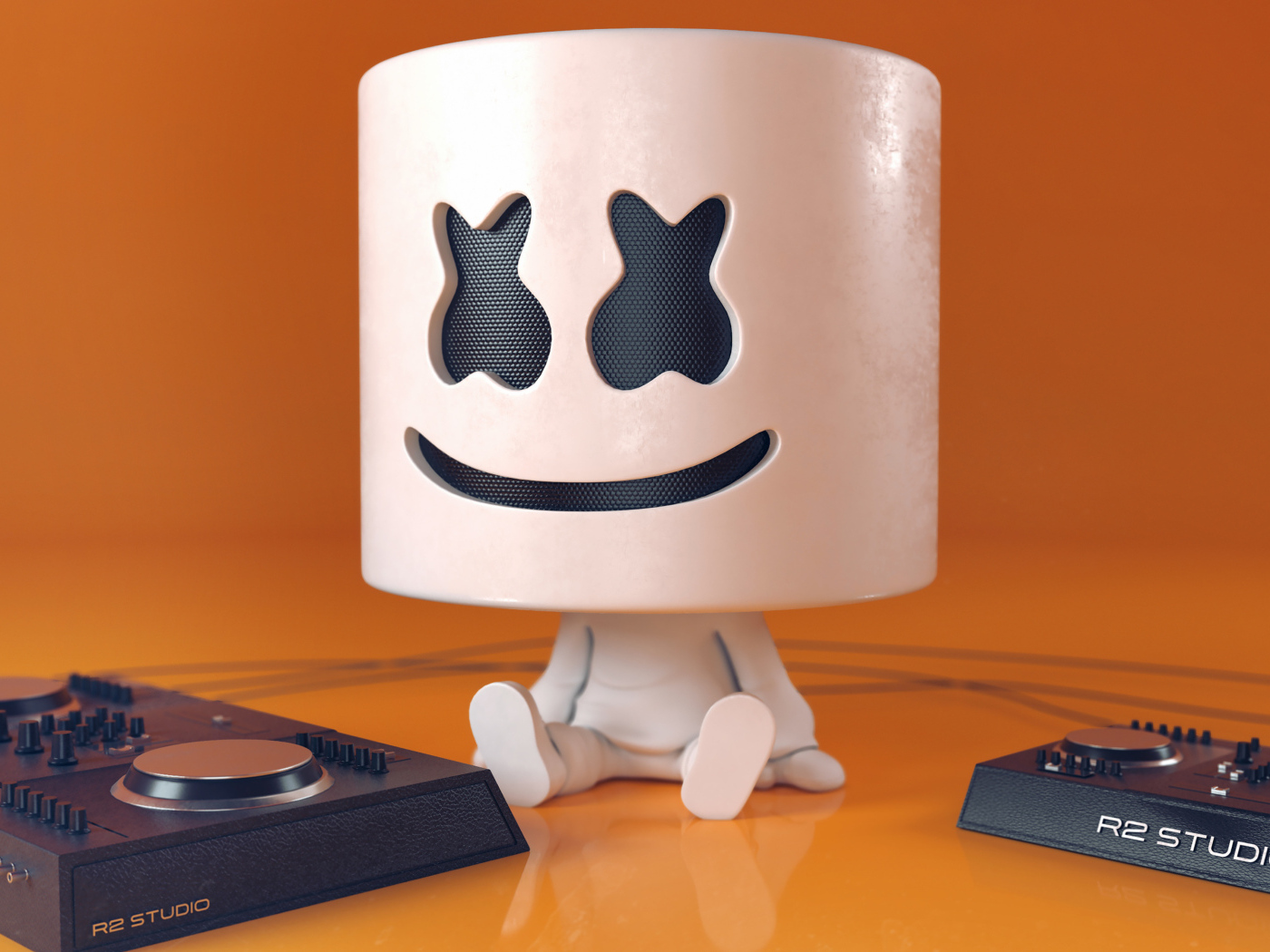 Диджей Маршмеллоу с приставками