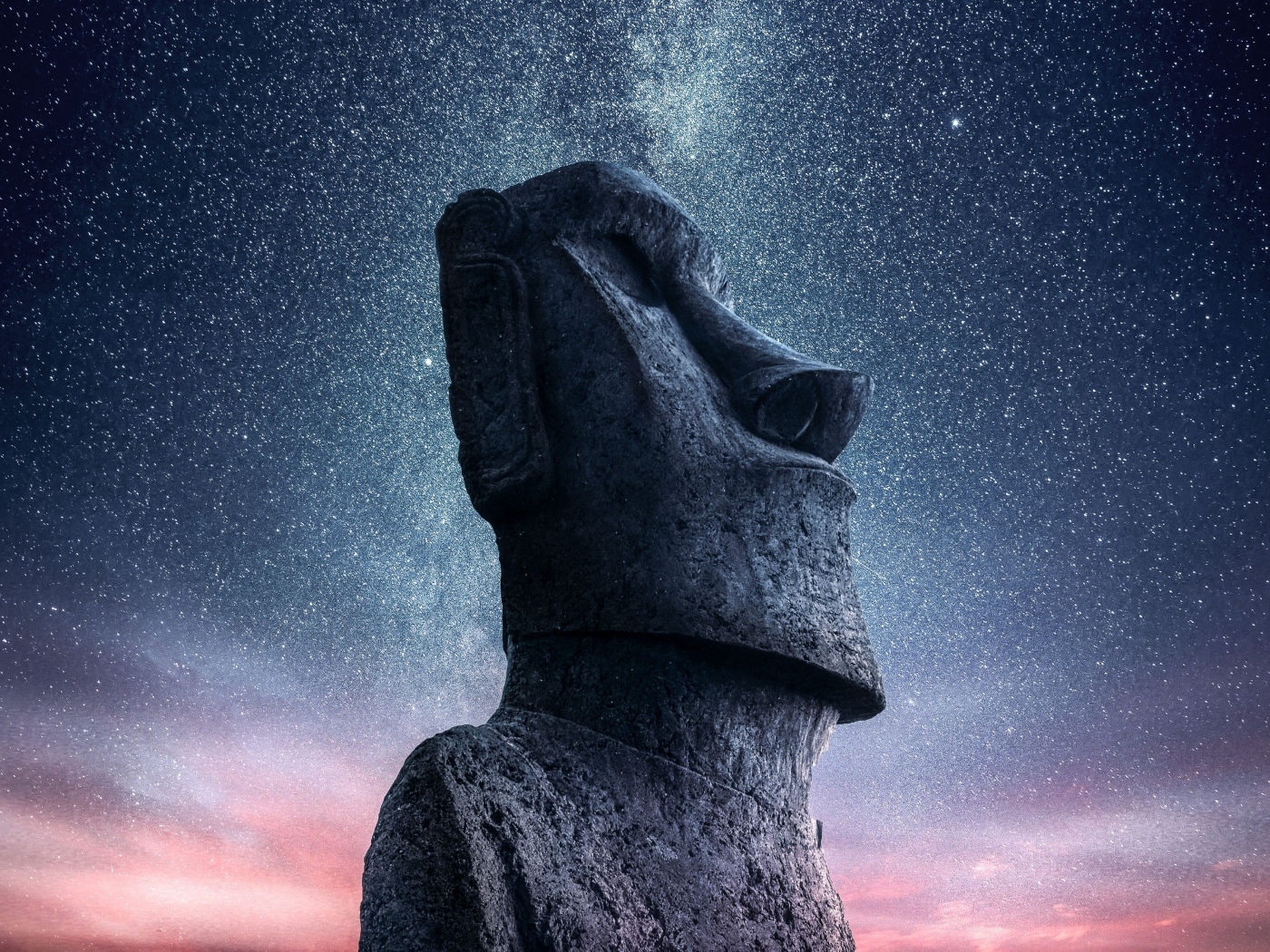 Большая каменная статуя Моаи, Остров Пасхи