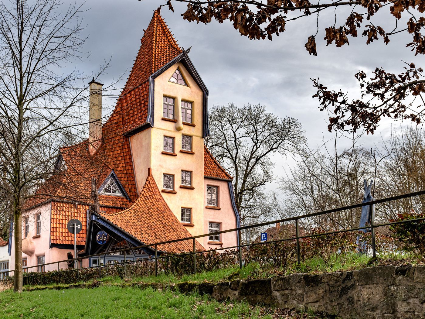 Красивый дом в парке, Германия