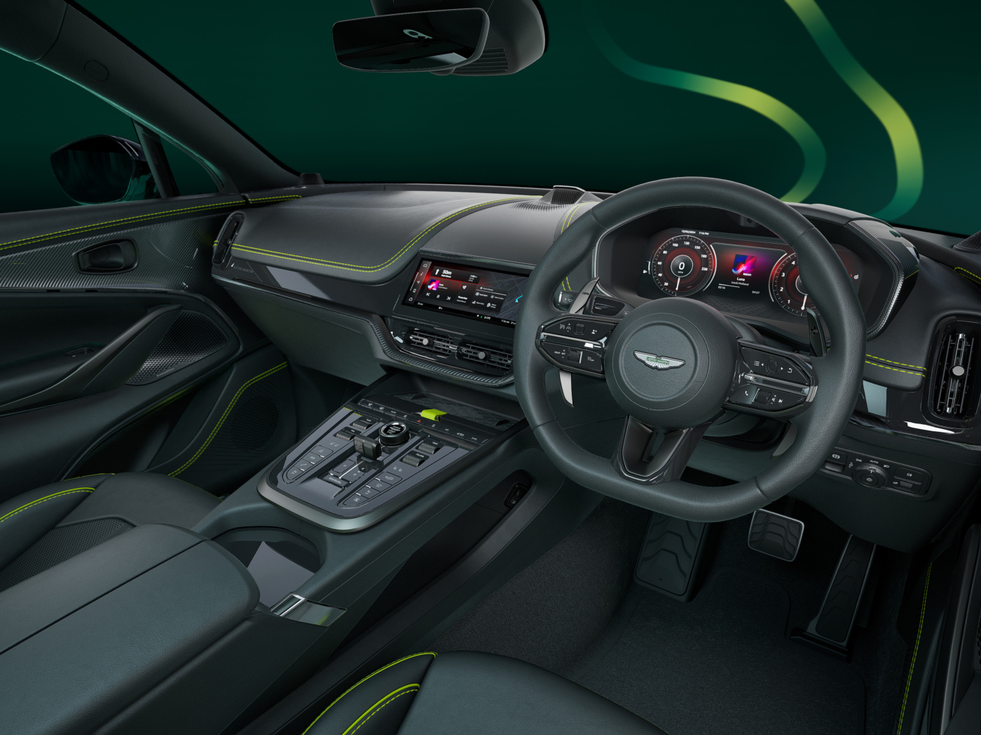 Кожаный салон автомобиля Aston Martin DBX707 AMR24 Edition