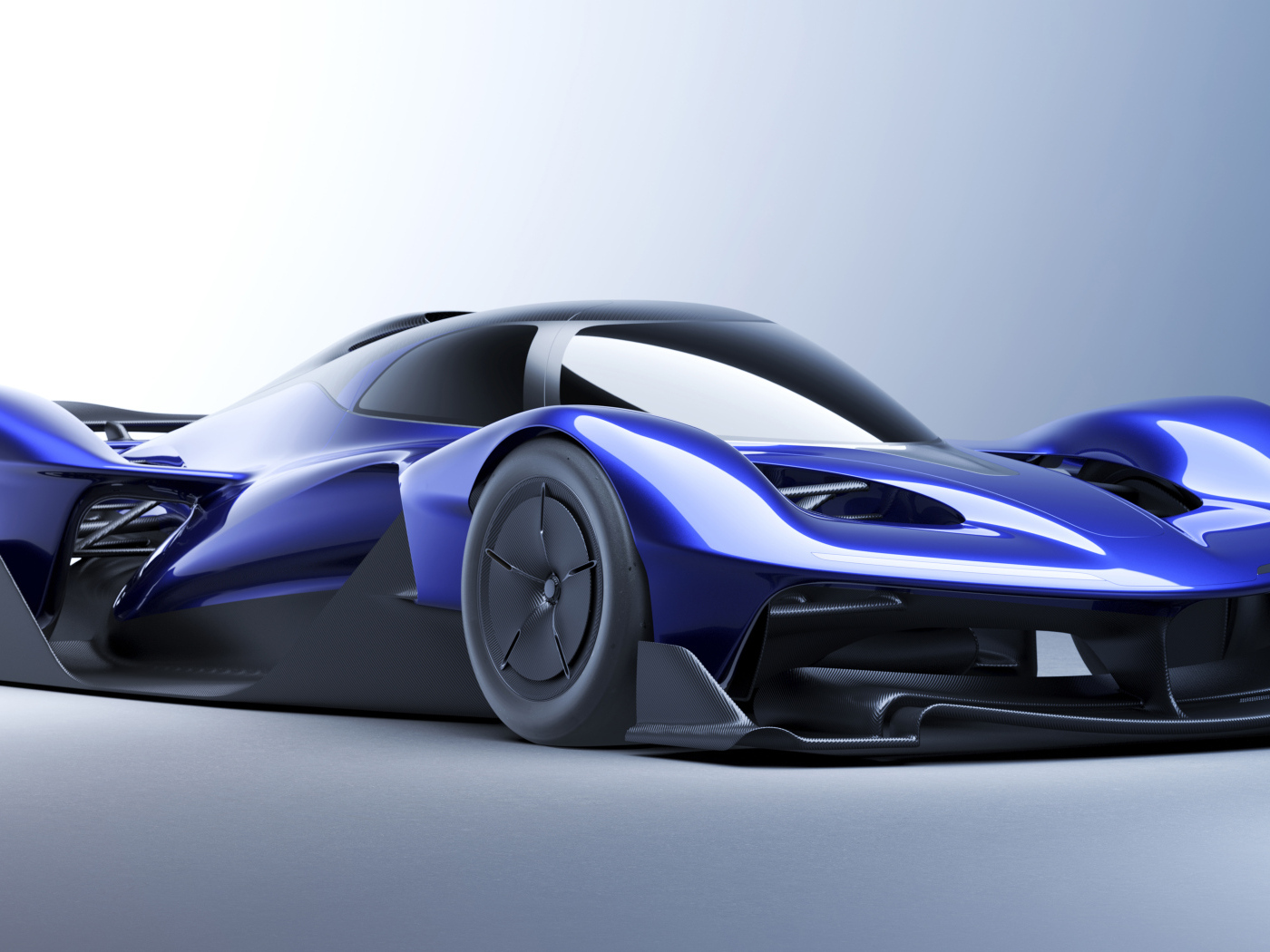 Автомобиль Red Bull RB17 Prototype 2024 года на сером фоне