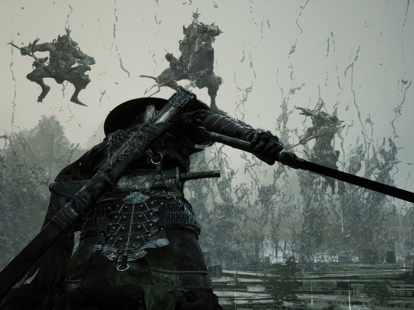 Самурай с оружием в компьютерной игре Phantom Blade Zero