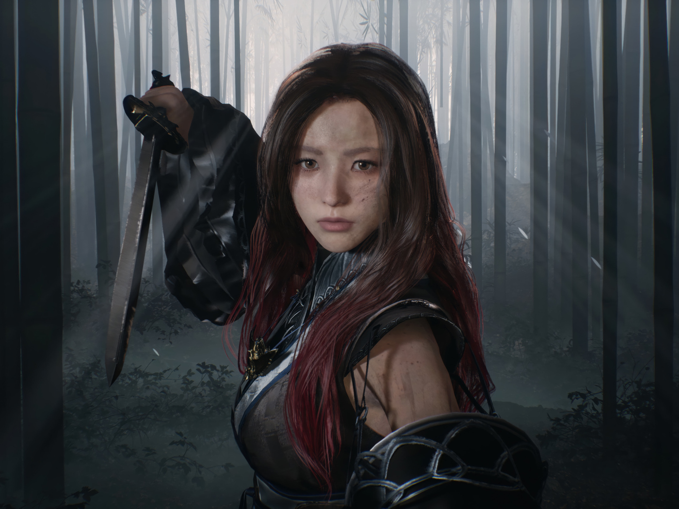 Девушка воин в компьютерной игре Phantom Blade Zero