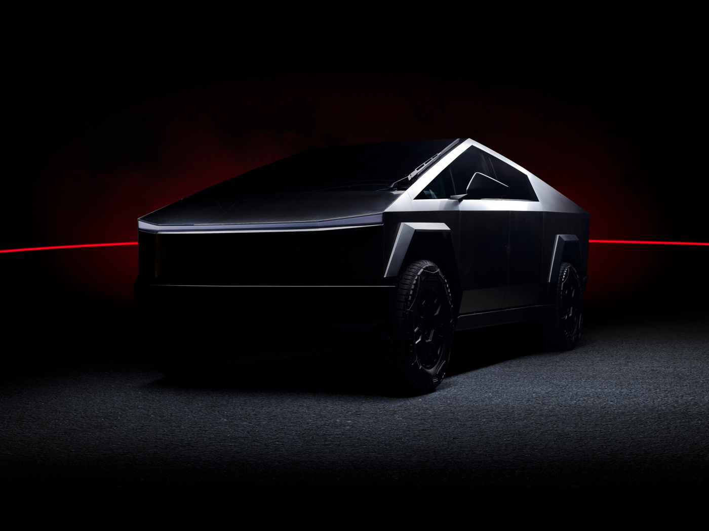 Футуристический автомобиль Tesla Cybertruck Dark