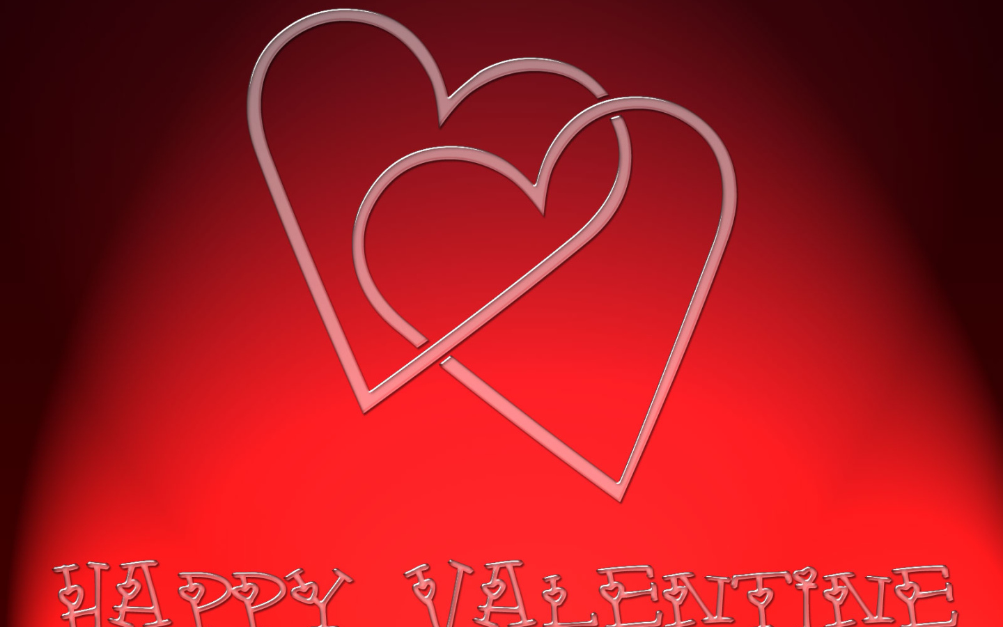 Два красных сердца