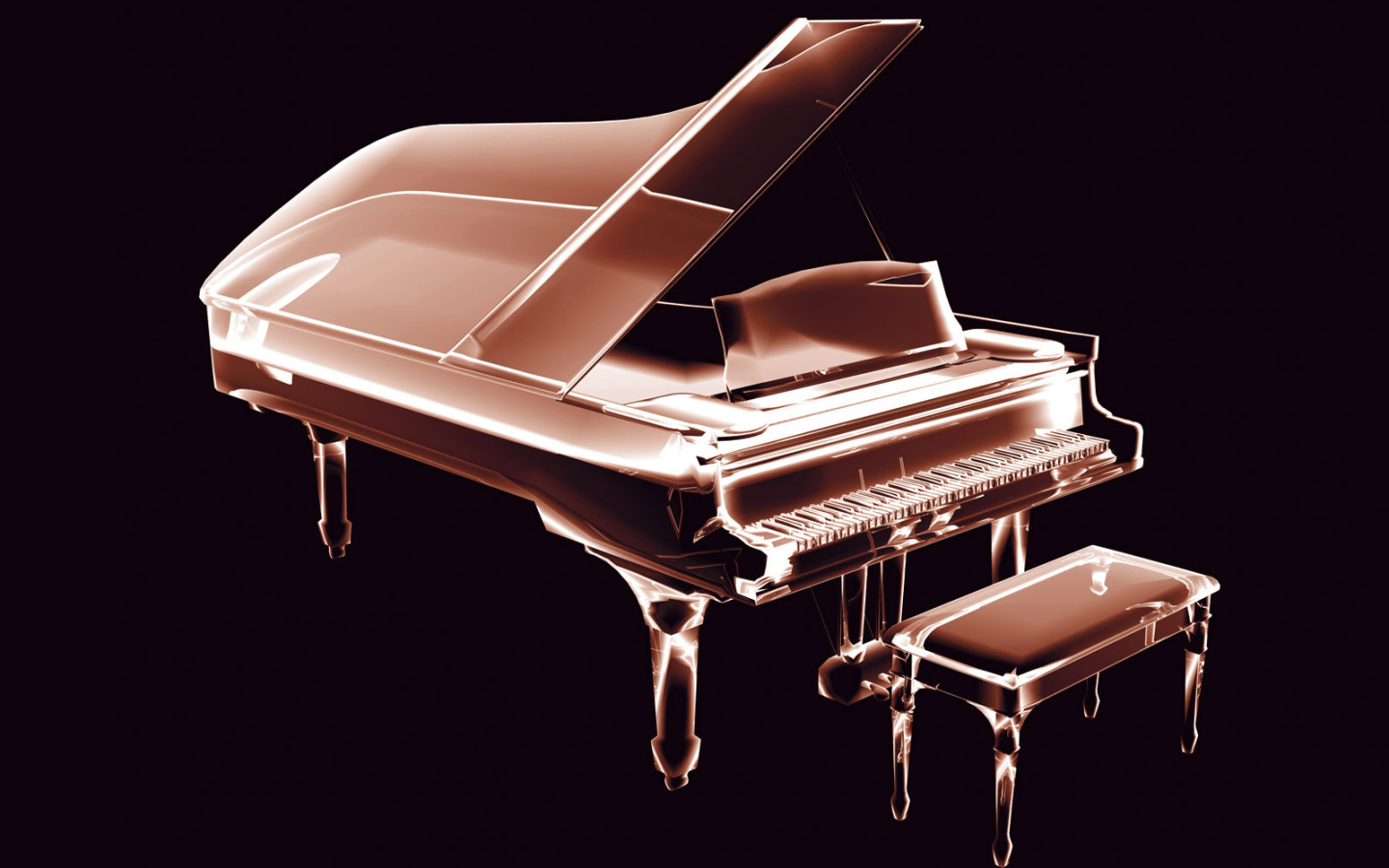 Неоновое пианино