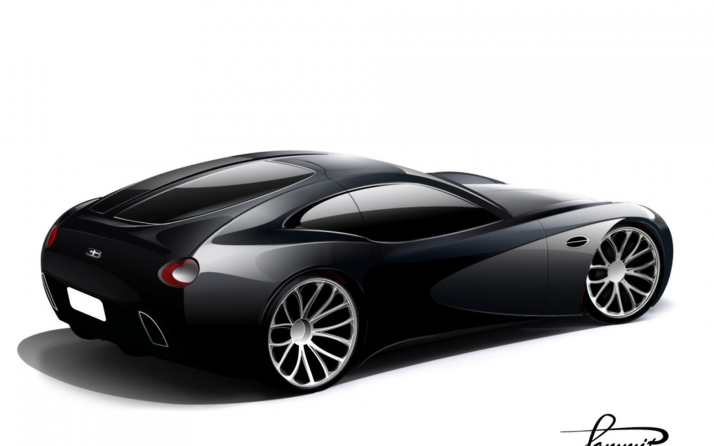 концепт автомобиля 2008 года от Bugatti