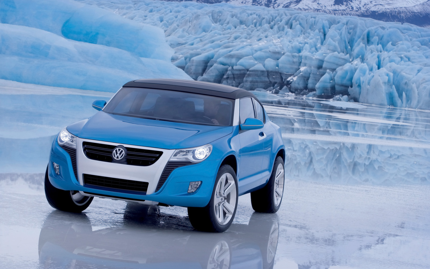 Volkswagen на льду