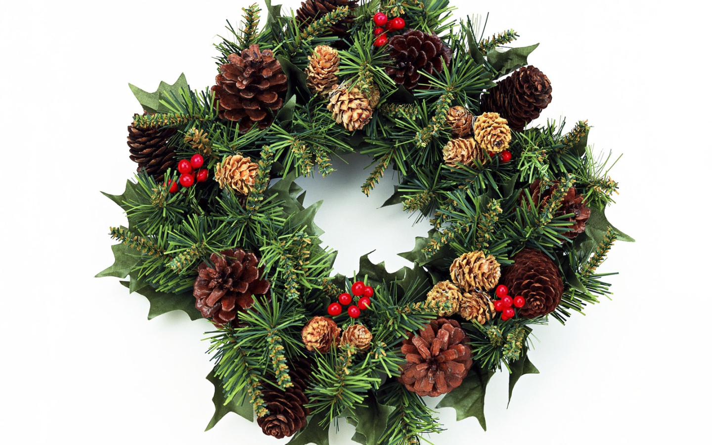 Венок и шишки / Рождество
