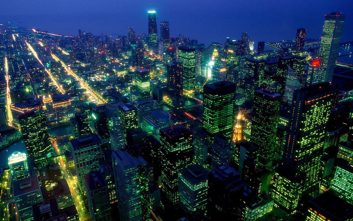 Ночные небоскребы