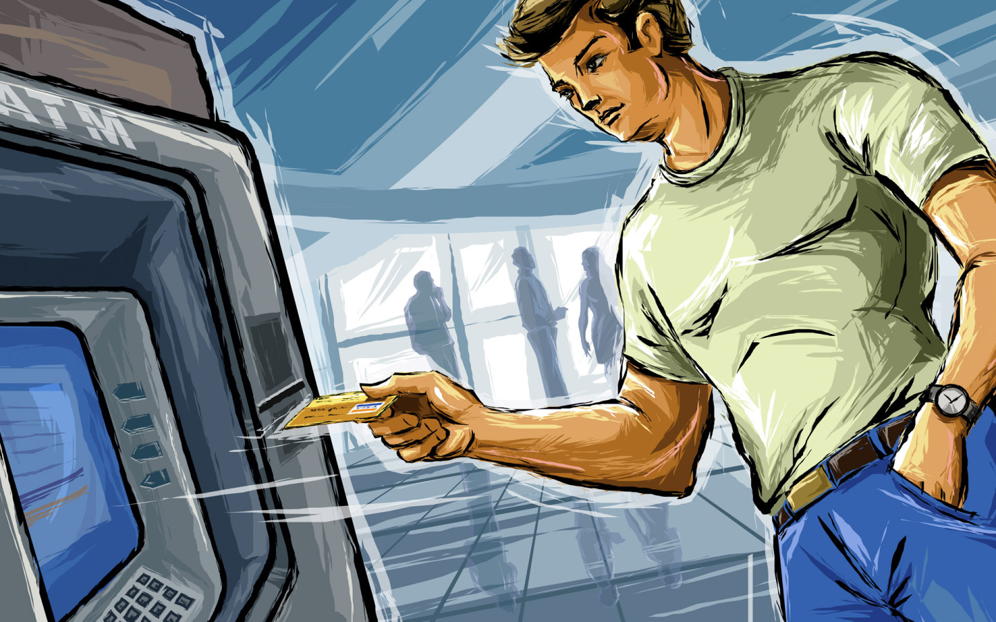 Возле Банкомата