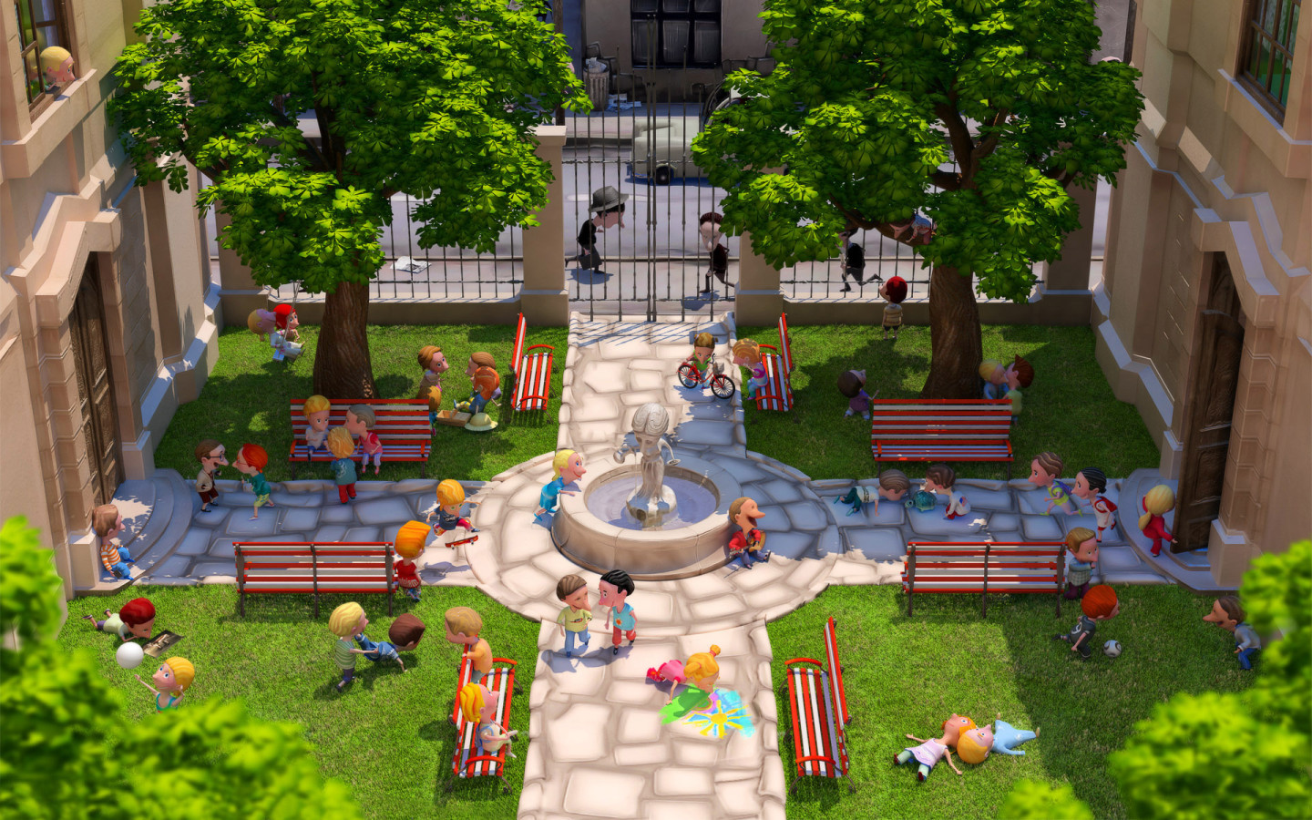 Школьный двор