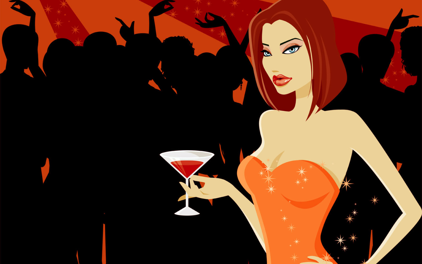 Девушка на вечеринке