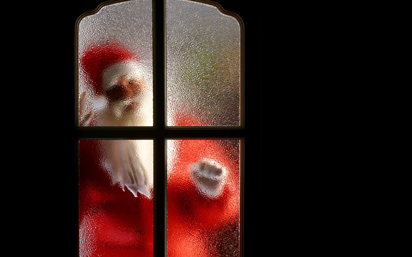 Санта за окном