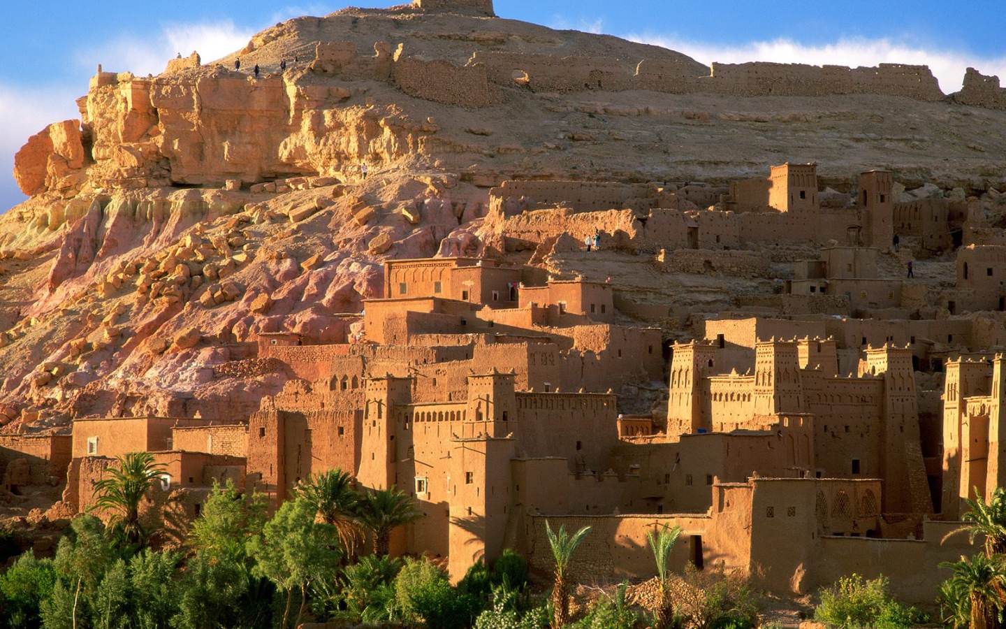 Руины Kasbah / Островок Benhaddou / Марокко / Африка