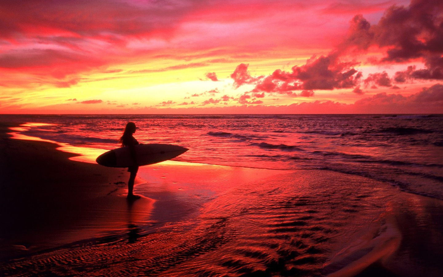 Серфингист в Сумерках, США