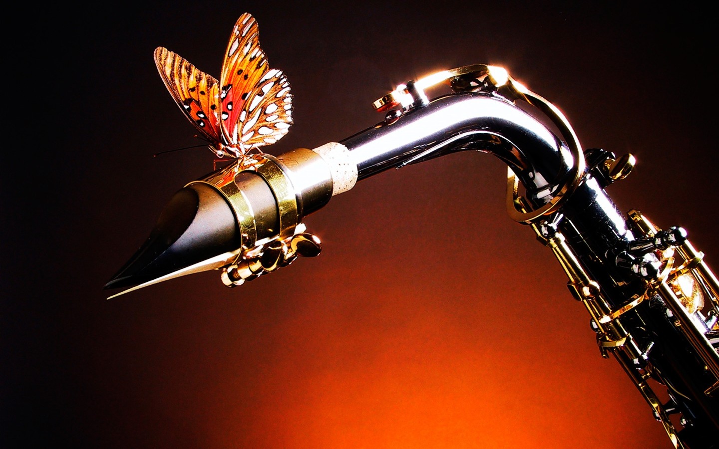 Саксофон и бабочка