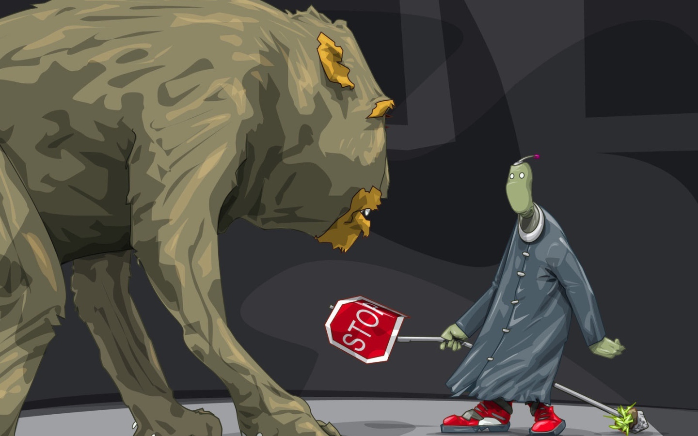 Попытка остановить монстра