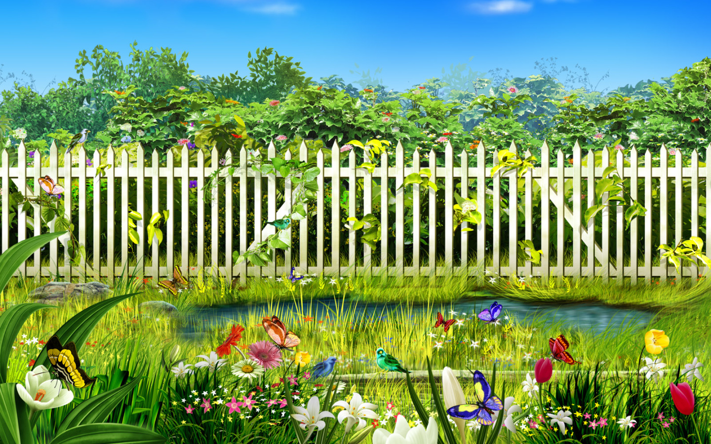 Цветущий сад