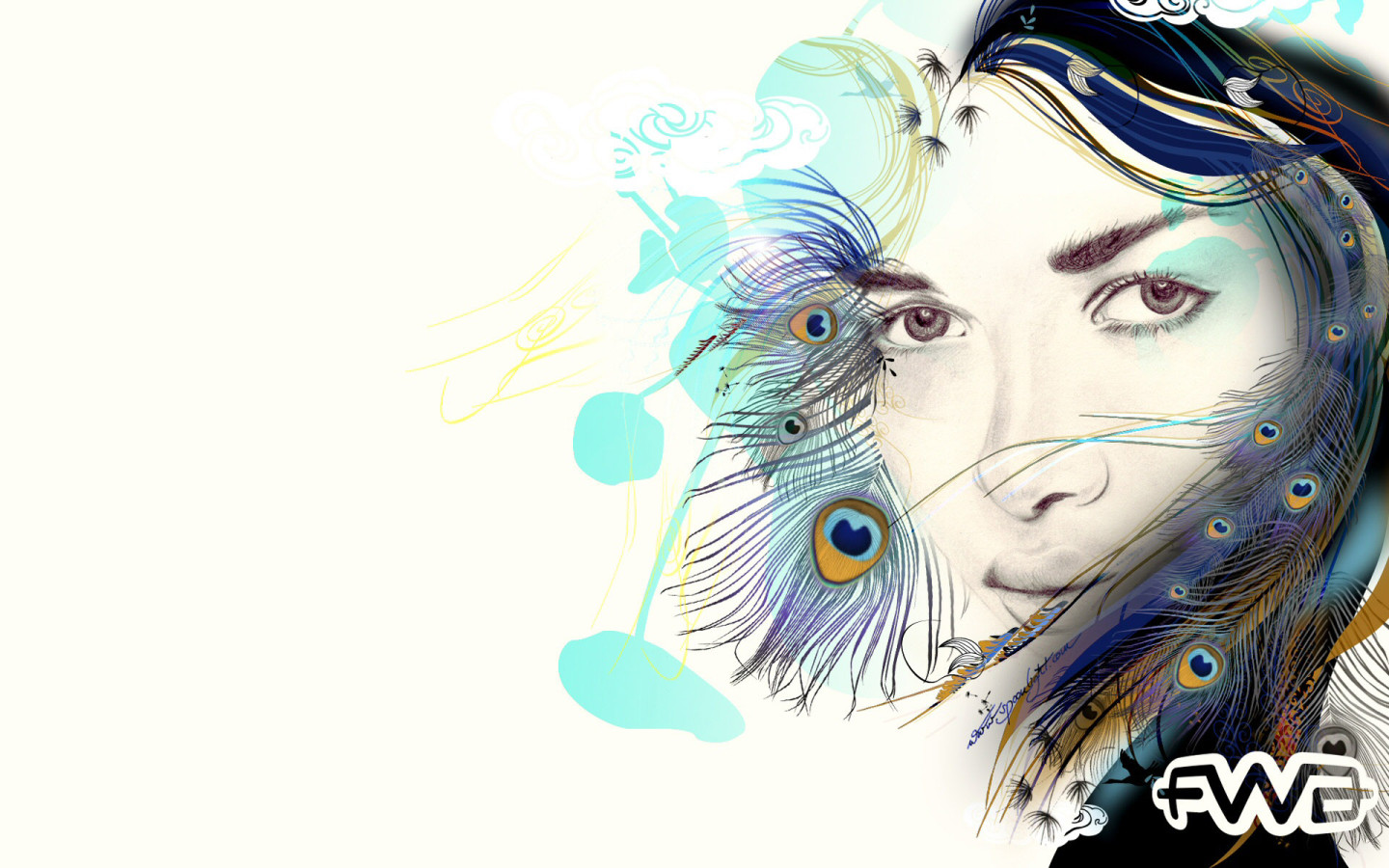 Девушка павлин