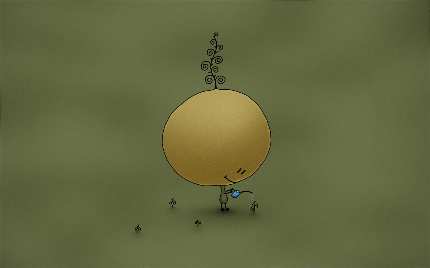 Человечек с большой головой