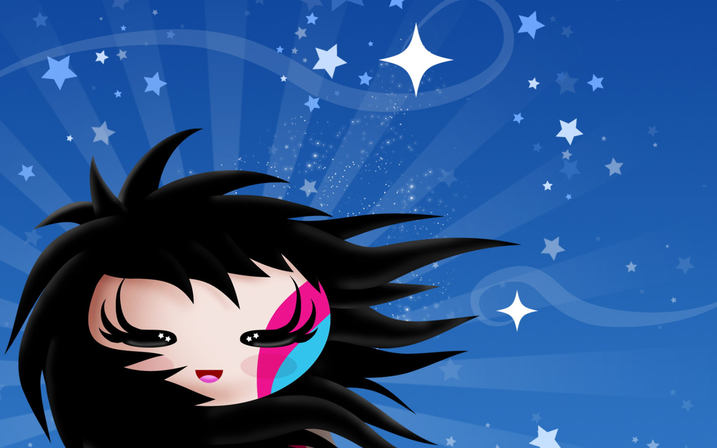 Черноволосая девочка