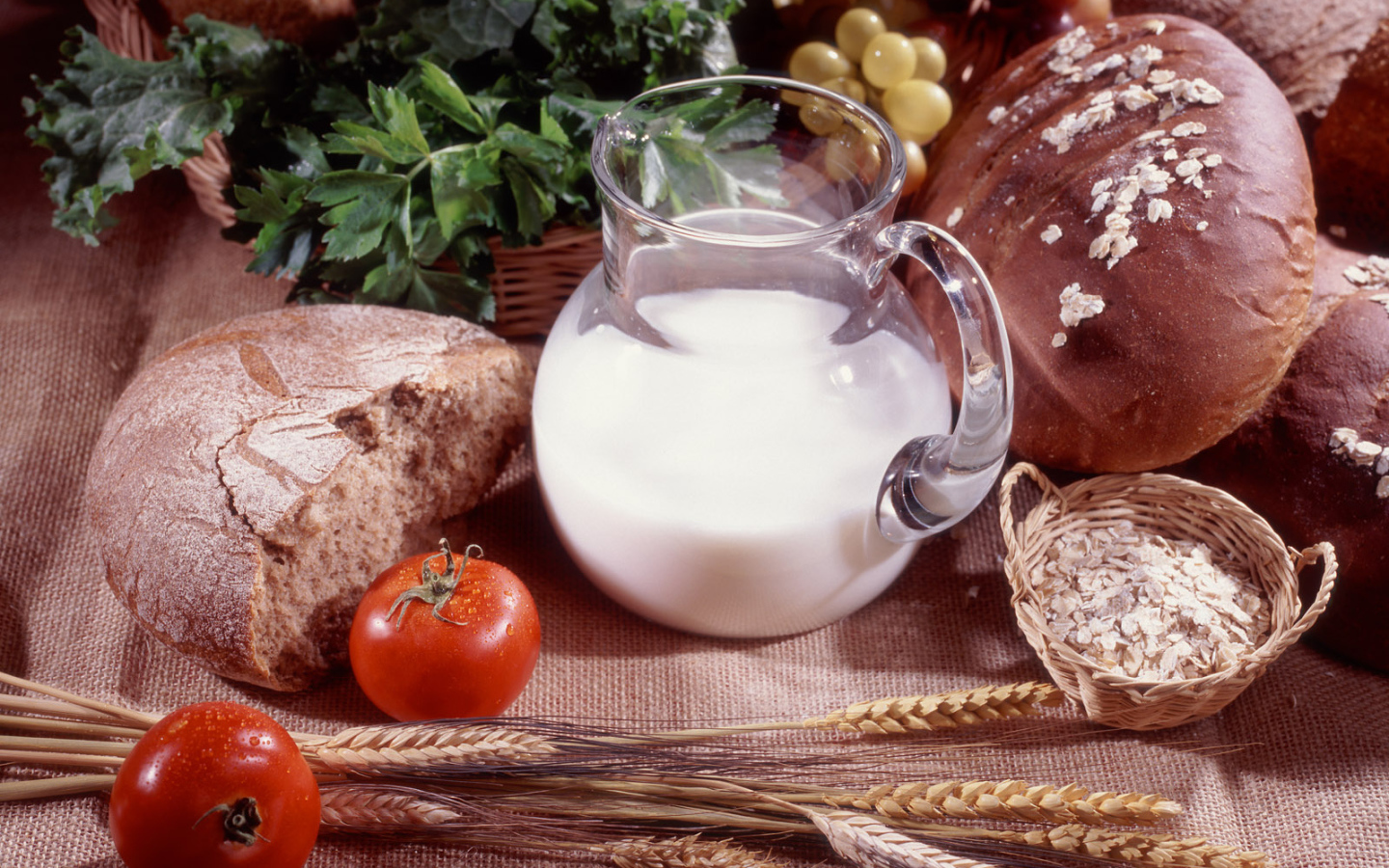 Ржаной хлеб с молоком