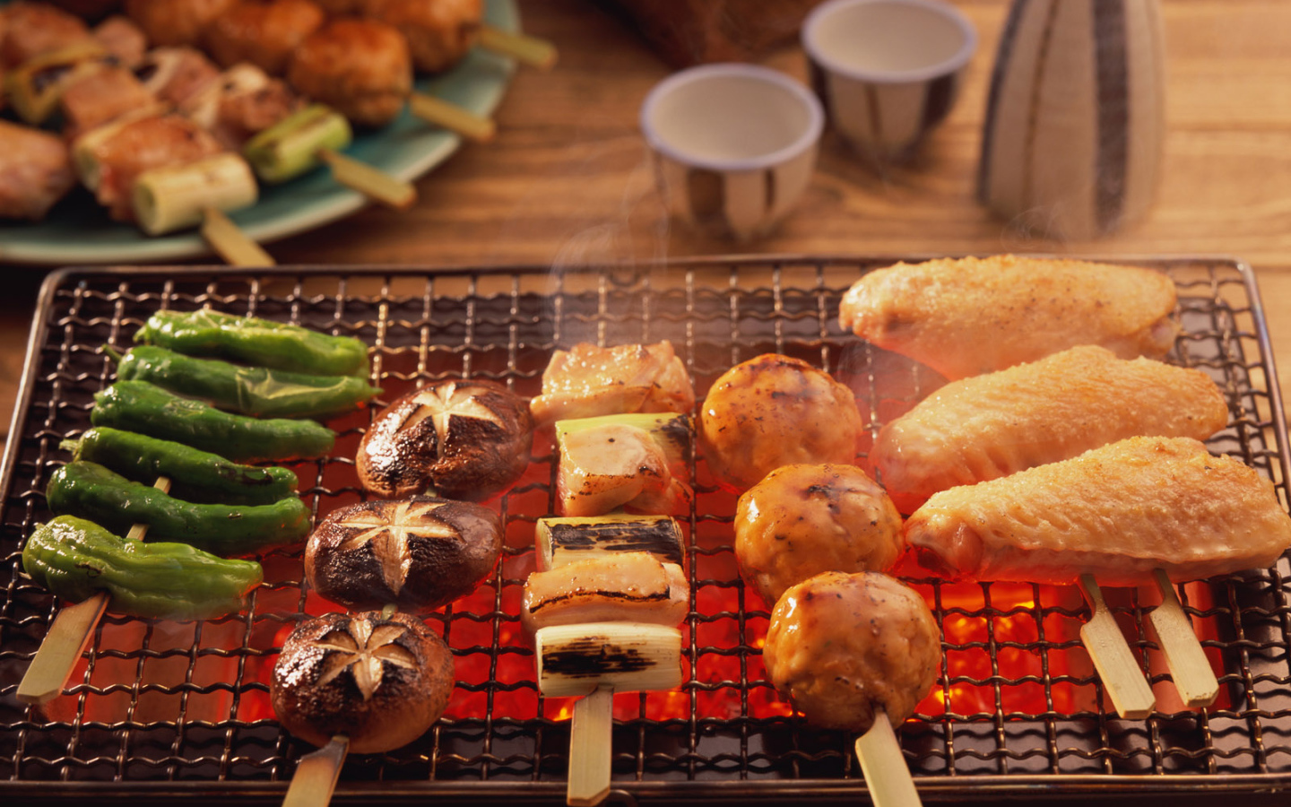 Мясо овощи барбекю