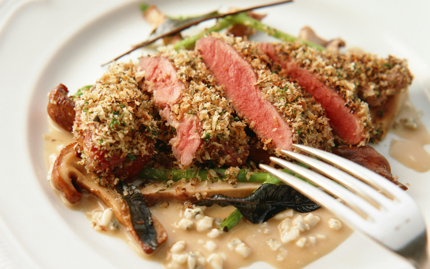 Мясо с грибами