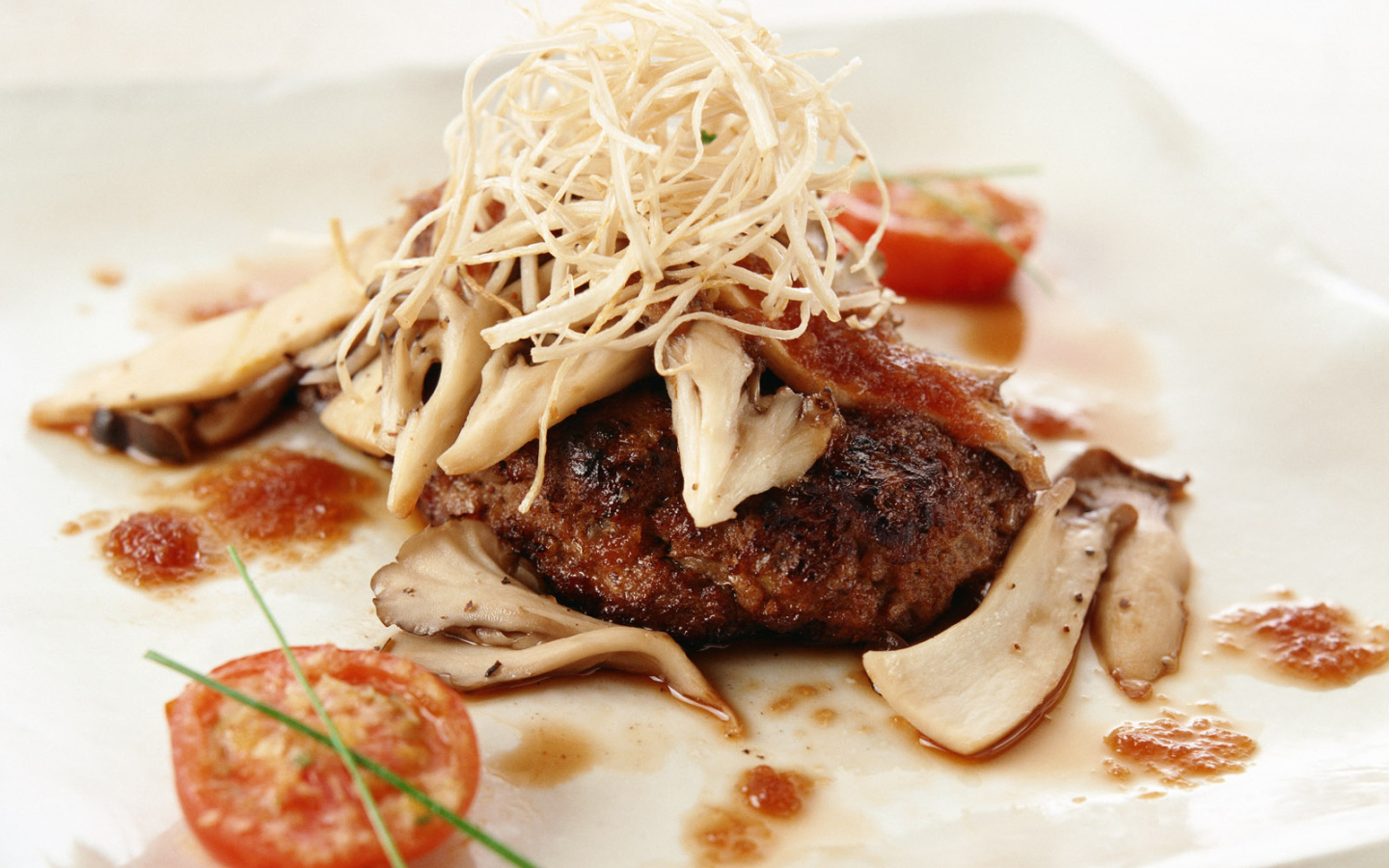 Мясо с грибами