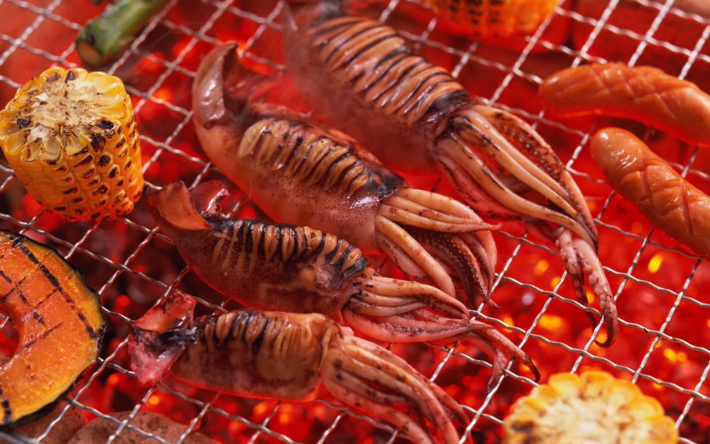 Кальмар барбекю