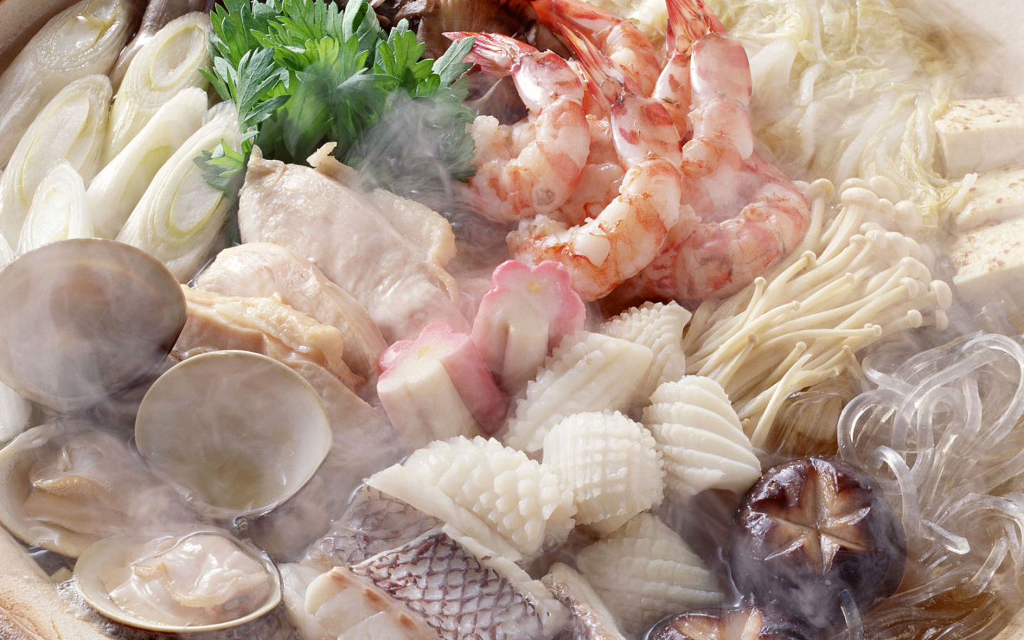 Креветки кальмар устрицы