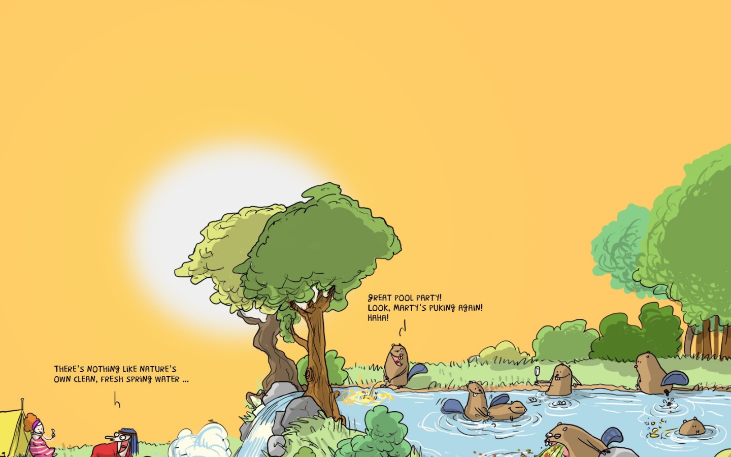 Бобры хулиганы