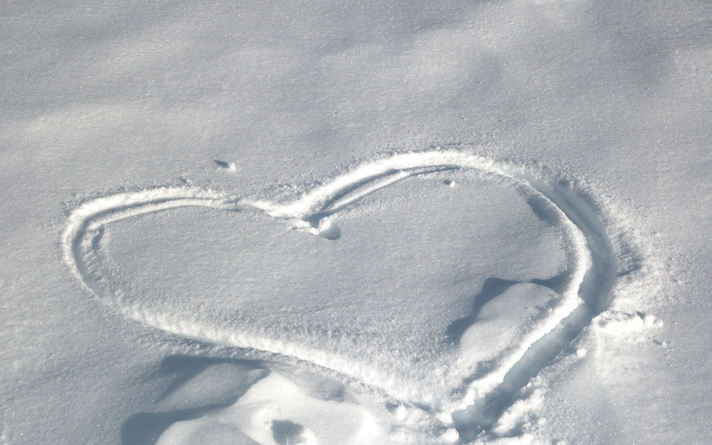 След на снегу