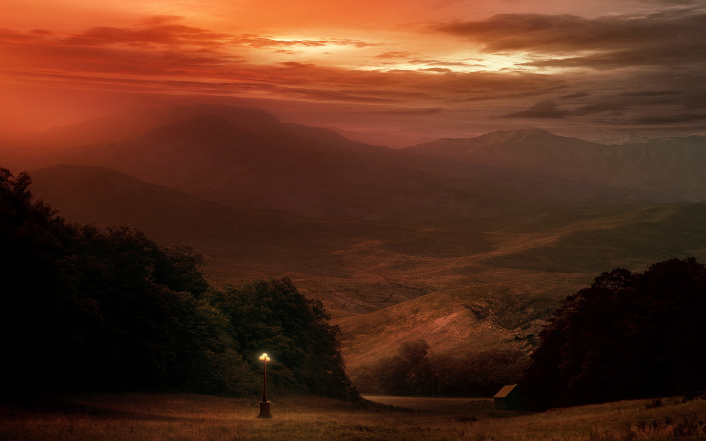 Одинокий фонарь