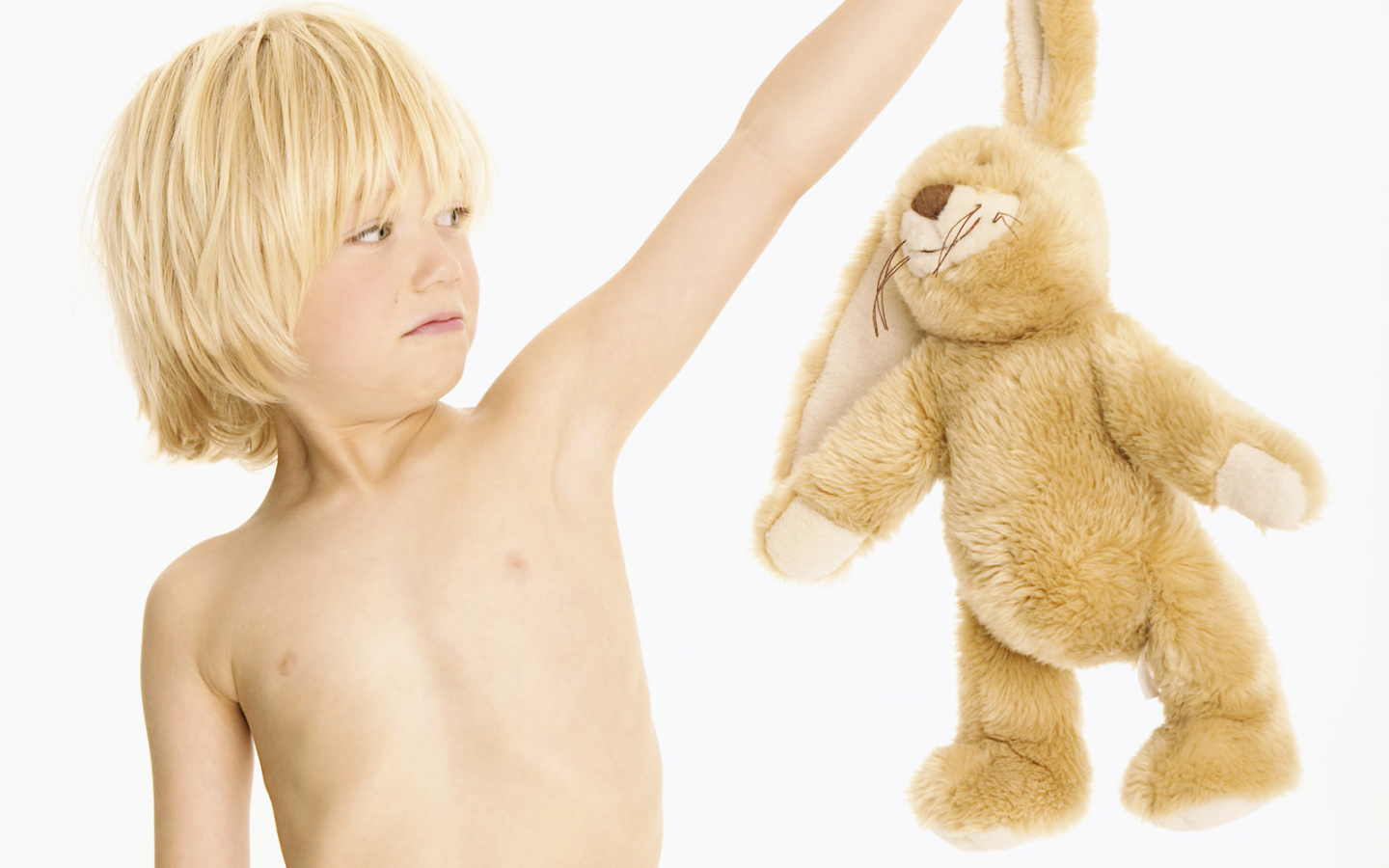 Мальчик и заяц